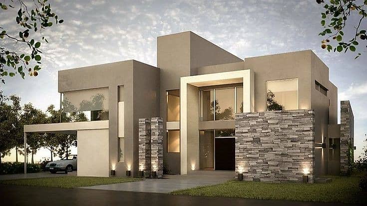 FRONT ELEVATION VIEW & LAYOUT PLAN 3