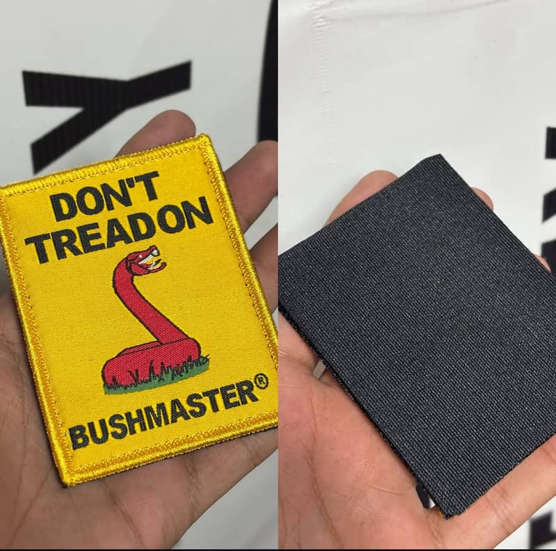 Woven patch velcro patch iron on patch merrow patch sew on patch 0