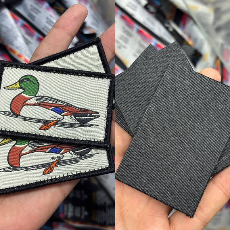 Woven patch velcro patch iron on patch merrow patch sew on patch 1