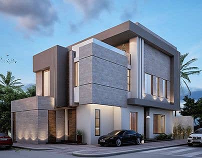 FRONT ELEVATION VIEW & LAYOUT PLAN 3