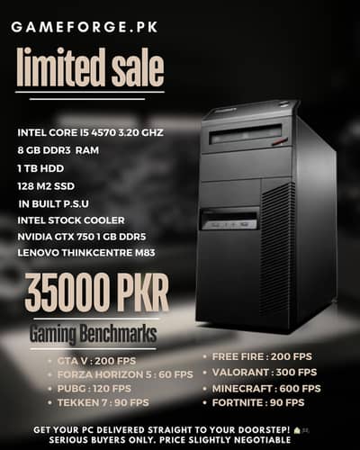Tower PC – Smooth Performance | Office & gaming