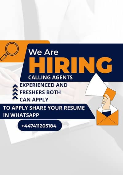 Calling Agents Required [Fresh / Experienced]
