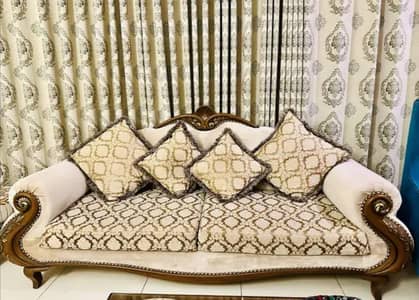 wooden sofa set with center Table