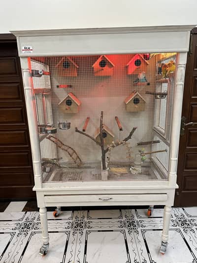 Wooden Luxury Birds Parrots Cage