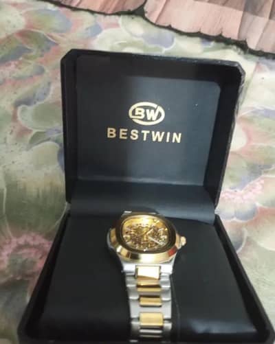 automatic watch Orginal colour gold and silver watch new brand okay