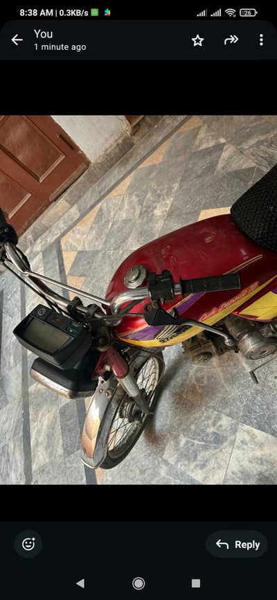 Honda CD70 2008 for sale sargodha number
