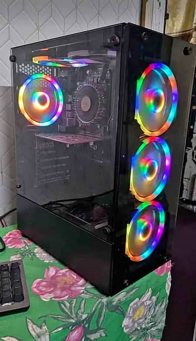 RGB Gaming Desktop - Intel i5 12th Gen - 16GB RAM - RX 590- 1.25TB S