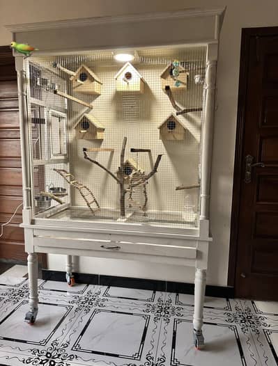 Wooden Luxury Birds Parrots Cage