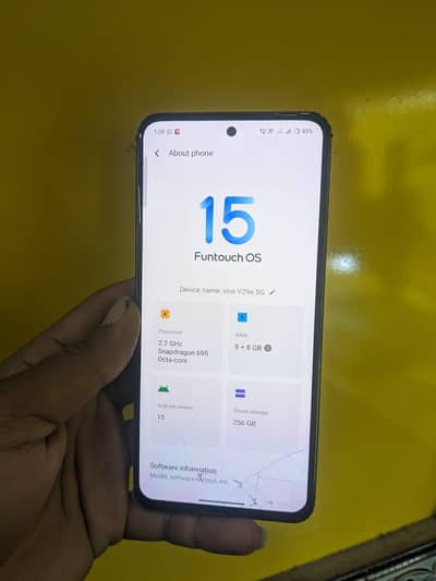 vivo v29e 5G for sale 8+8/256 GB for sale