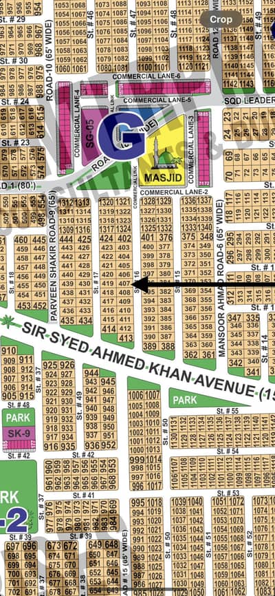 1 Kanal Park Facing Plot for Sale in DHA Multan Sector G - Possesion & Developed Plot