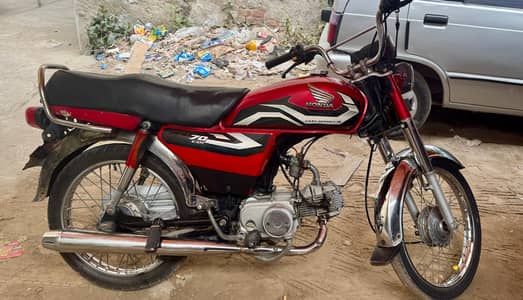 Honda Cd 70 2023 Red Good Condition Motorcycle Bike