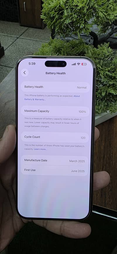 Apple iPhone 16 Pro Max 6 Months Warranty 256Gb 100BH 120Cycle