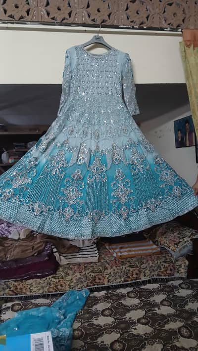 silver and blue mexi  just one time used