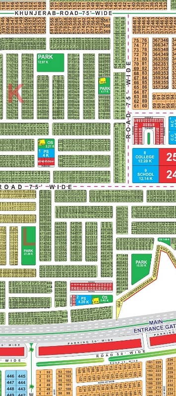 10-Marla 75+Wide Road Plot For Sale