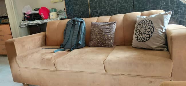 6 Seater Brown Sofa for Sale