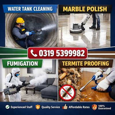 Water Tank Cleaning, Deep Cleaning, Water Proofing, HeatProofing