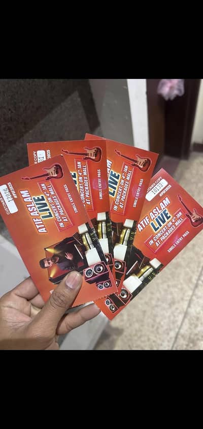 Atif Aslam live concert passes at packages mall