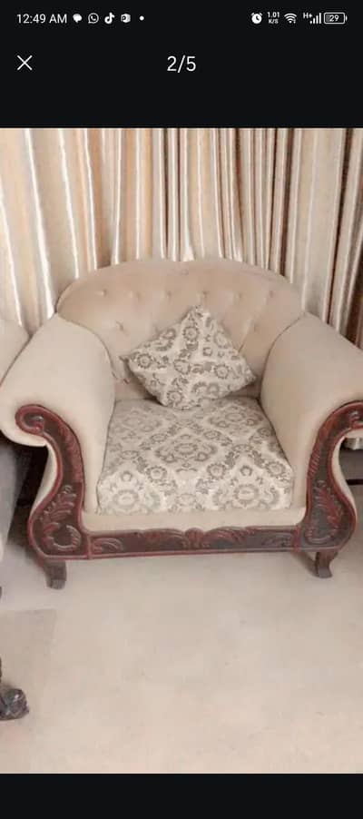 5 seater sofa and fridge