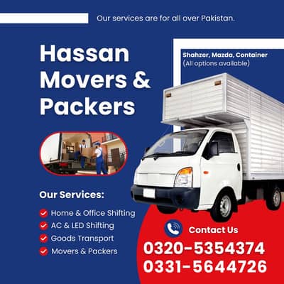 Movers Packers,Home Office ,Ac Shifting,Mazda shshzor loading for rent