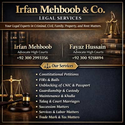 Experienced Advocate High Court | Criminal, Family & Civil Matters