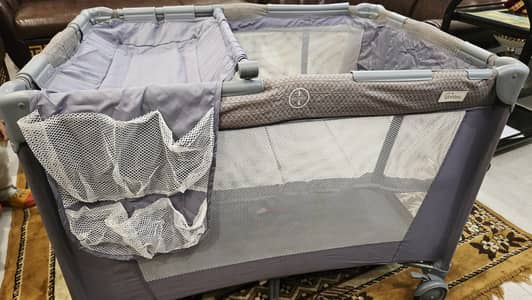 Tinnies Playard and Rocking Cot