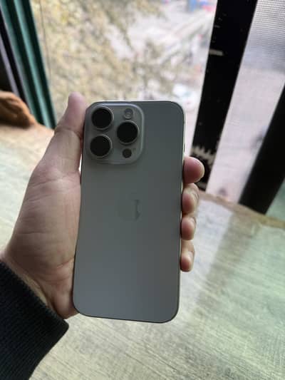  iPhone 15 Pro – PTA Approved – Natural Titanium – 10/10 Condition 