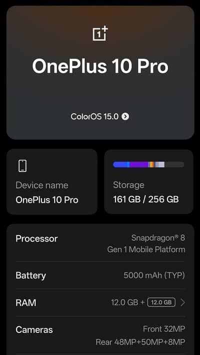 One Plus 10 Pro