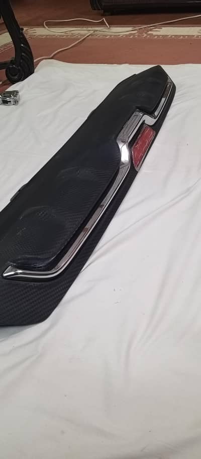 Honda Civic Rear Diffuser – Carbon Fiber Style (Excellent Condition)