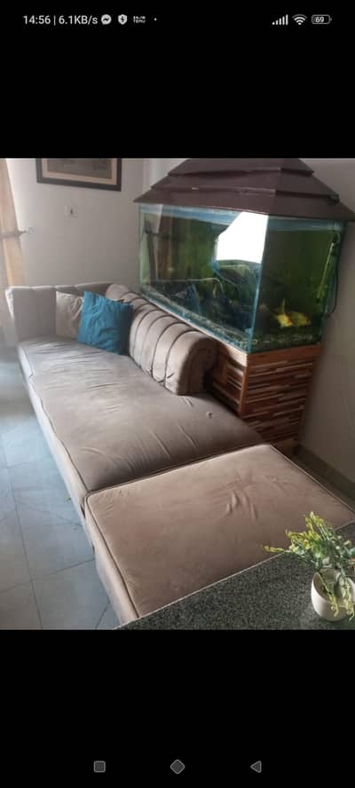 7 seater L shaped sofa