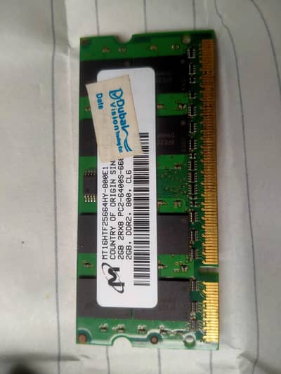 DDR 2 laptop RAMs for sale in excellent 10/10 condition