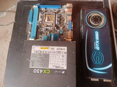 Gaming Power Supply Asus, Mother Board Asus, Tower Casing Box,,Graphic