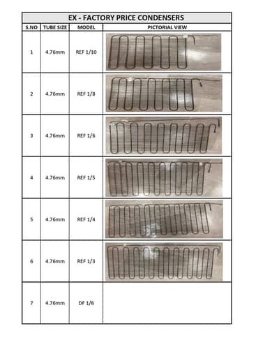 CONDENSOR AVAILABLE EX FACTORY PRICE