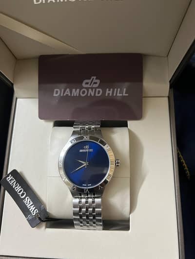 Diamond Hill men's watch in silver