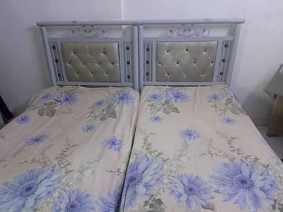 2 Single Bed Without Mattress in Good Condition