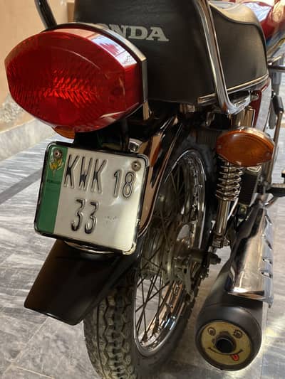 Honda cg 125 2018 model golden number 03295772185