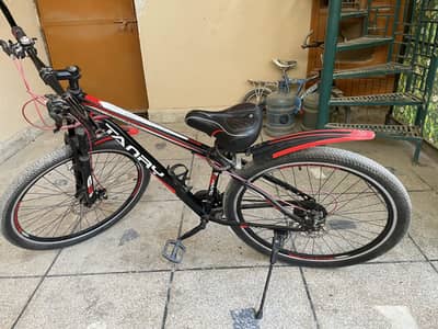 This is a TANRY brand hardtail mountain bike