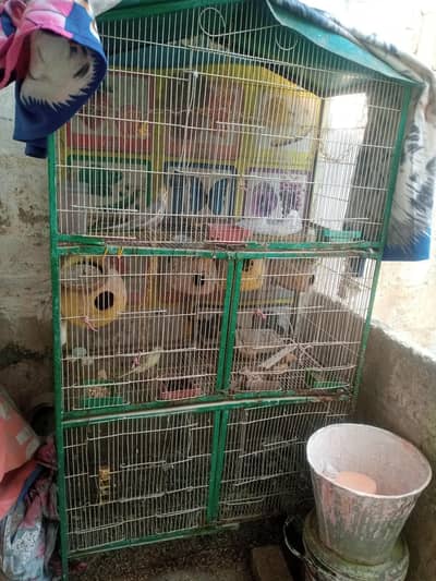 3 part birds cage for sale good condition