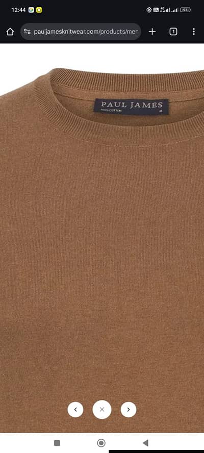 Camel Men’s Ultra Fine Cotton Knitted T-Shirt – Paul James
