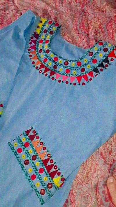 hand embroidery dress