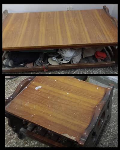 wooden tables
