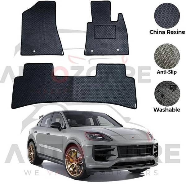 Porsche Cayenne China Rexine Floor Mat 4PCS - Model 2019-2025