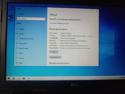 Dell laptop i7 4th gen  8gb ram 15.6 inch