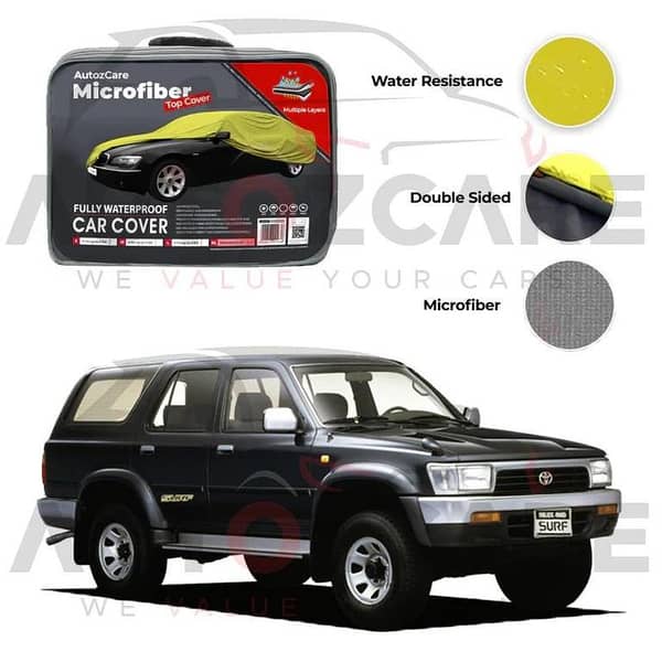 Toyota Hilux Surf Microfiber Car Top Cover - Model 1990-1996