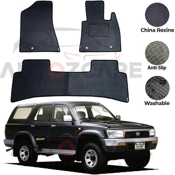 Toyota Hilux Surf China Rexine Floor Mat 3PCS - Model 1990-1996