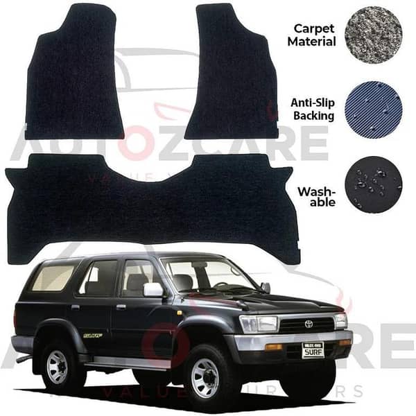Toyota Hilux Surf Genuine Fitting Carpet Floor Mat 3PCS - Model 1990-1996