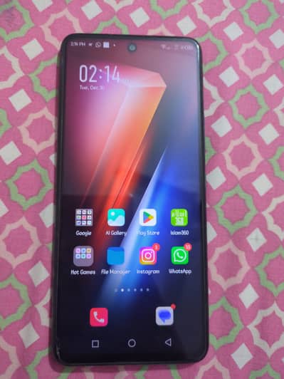 Infinix hot 11s box with original charger and back cover