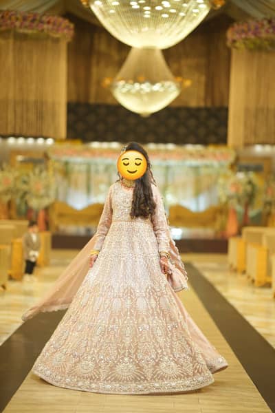 Hand made customised heavy work walima maxi