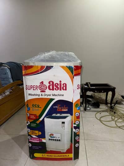 Super Asia brand new washing and drying machine