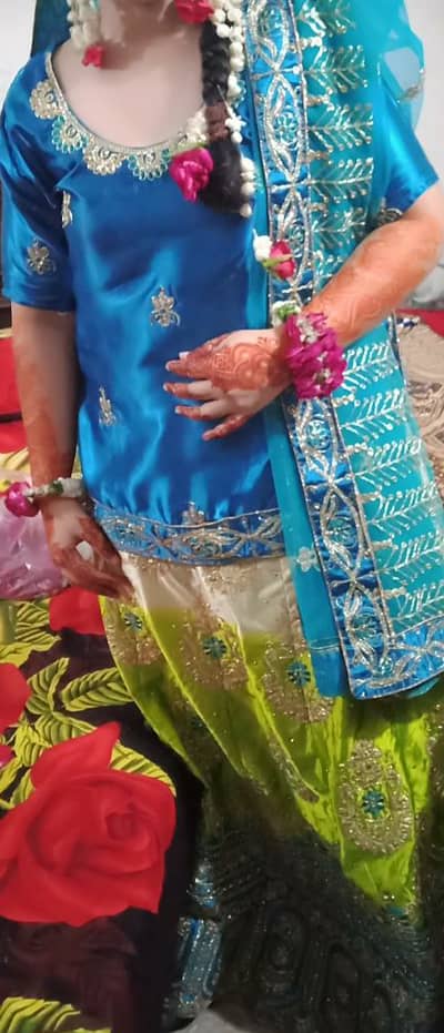 Mehndi dress for bridal