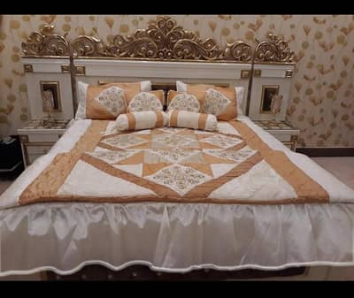 king size bed set with wordrobe